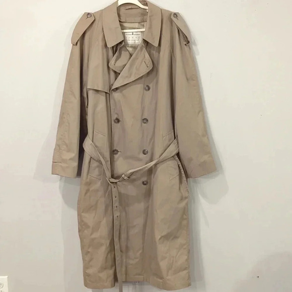 London Fog Other - Towne London Fog Trench Coat Tan Long size 44R Removable Wool Liner